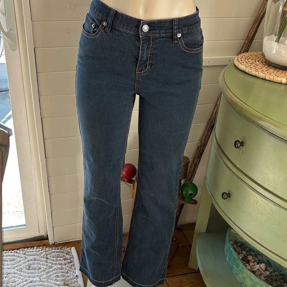 Liz Claiborne Dark Blue Straight Leg Jeans size 10 women’s jeans